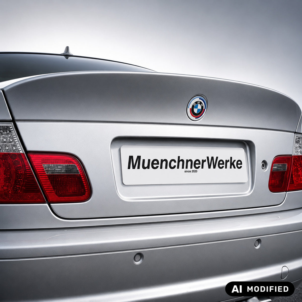 MW Adapterkabel inkl. OEM Kennzeichenleuchten für Heckklappen-Umbau passend für BMW E46 M3 inkl. CSL – Referenznummer 61127833548