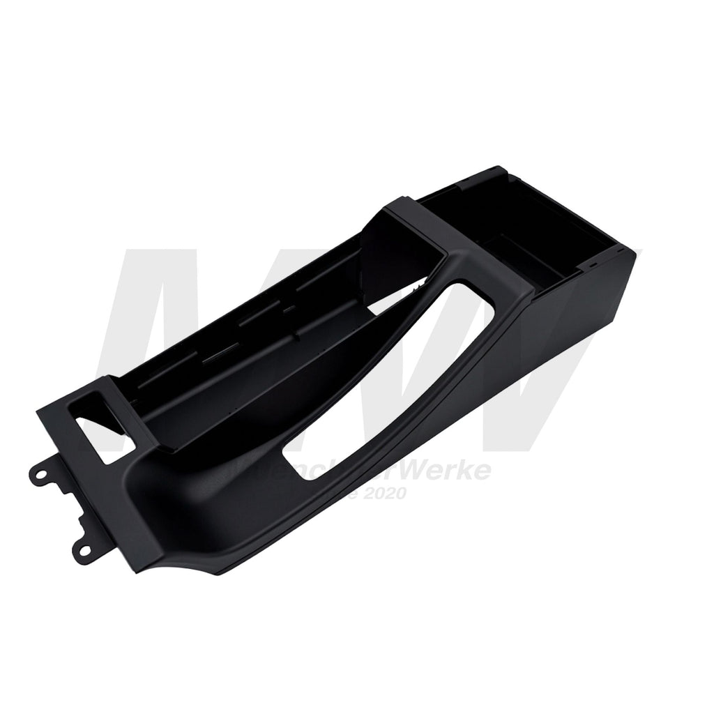 OEM BMW E46 Mittelkonsole Schwarz für Fahrzeuge mit Armlehne vorne