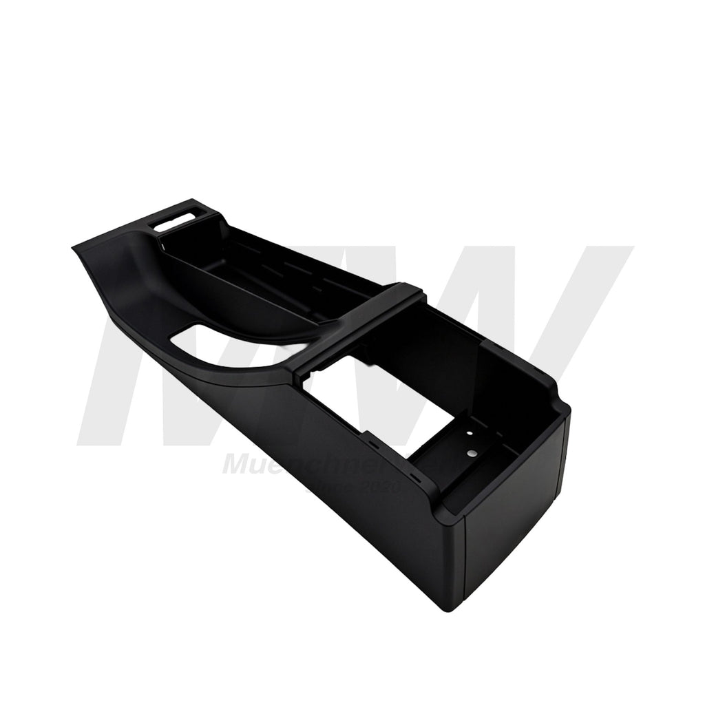 OEM BMW E46 Mittelkonsole Schwarz für Fahrzeuge mit Armlehne vorne