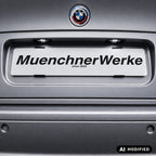 MW Adapterkabel inkl. OEM Kennzeichenleuchten für Heckklappen-Umbau passend für BMW E46 M3 inkl. CSL – Referenznummer 61127833548