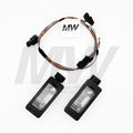 MW Adapterkabel inkl. OEM Kennzeichenleuchten für Heckklappen-Umbau passend für BMW E46 M3 inkl. CSL – Referenznummer 61127833548