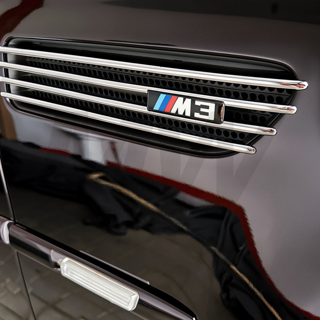 OEM BMW E46 M3 Emblem mit Trägerplatte