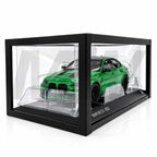 MuenchnerWerke BMW M3 CS G80 scale replica in green, original BMW 1:18 collectible model with genuine BMW product number 80435B308D0.