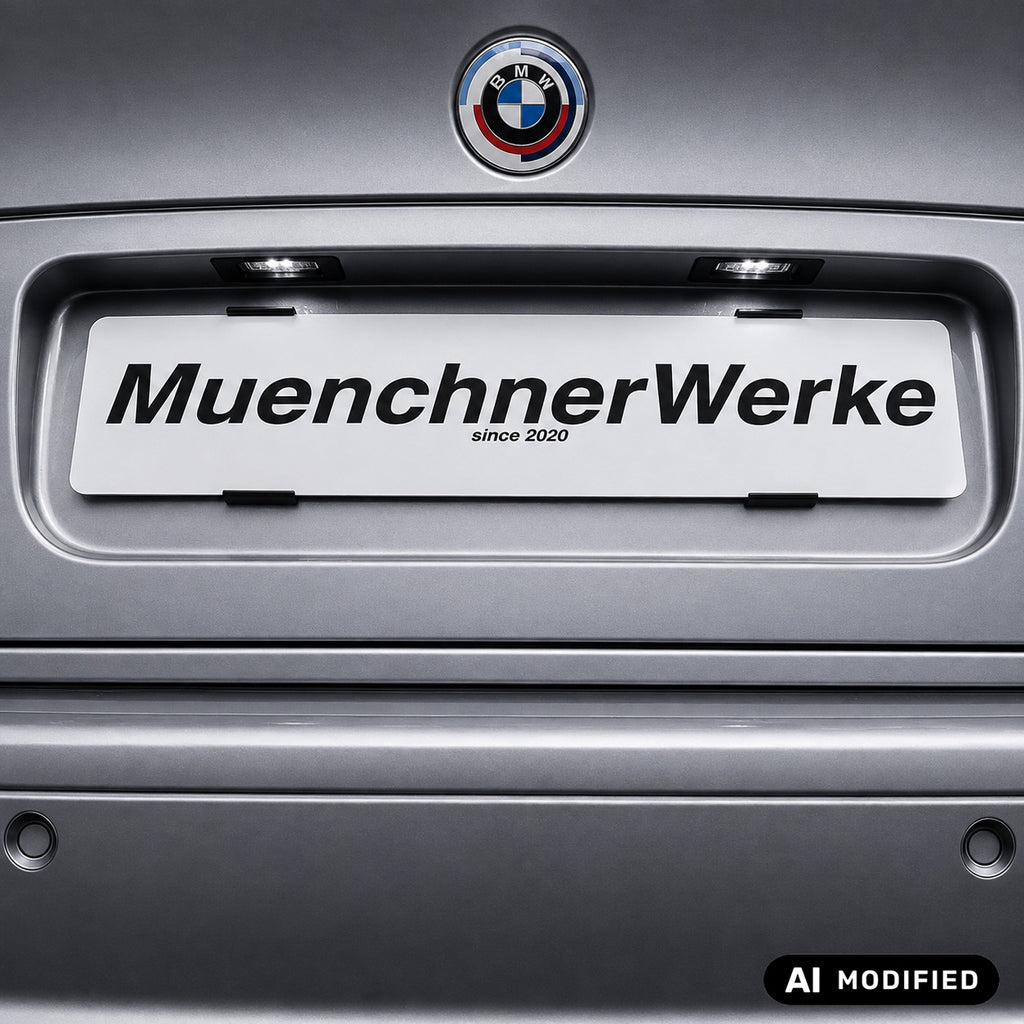 MuenchnerWerke MW LED-Adapterkabel für die Kennzeichenbeleuchtung, passend für BMW E46 M3 mit originaler CSL-Heckklappe oder CSL-Nachbauheckklappe. Passgenauer Kabelbaum zur einfachen Verbindung der mitgelieferten originalen BMW LED-Kennzeichenleuchten.