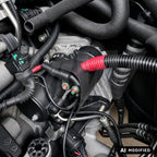 MuenchnerWerke MW Schutzkappe für die stromführende B+-Anlasserleitung, passend für BMW E46 M3 inklusive CSL mit S54-Motor, zum Schutz vor Kontakt und Kurzschlüssen bei nachgerüsteter Carbon-Airbox.