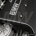 MuenchnerWerke MW Anlasserschutz als Ersatz für spröde, gebrochene oder fehlende Original-Schutzabdeckungen, passend für BMW Z3 M Coupé und Roadster, Z4 M Coupé und Roadster sowie E46 M3 mit S50- und S54-Motoren.