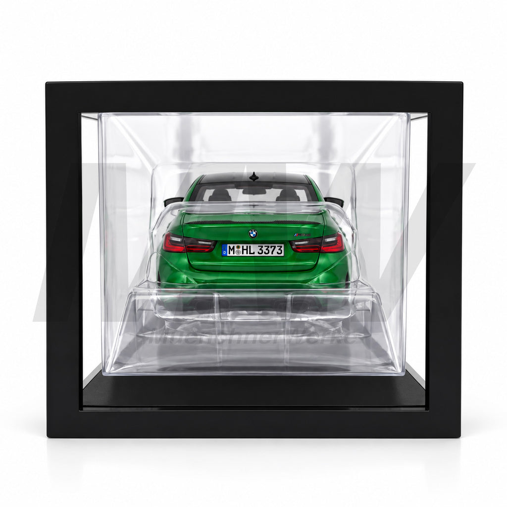 MuenchnerWerke Original BMW M3 CS G80 green 1:18 scale collector model, official BMW miniature car for enthusiasts and collectors, reference 80435B308D0.