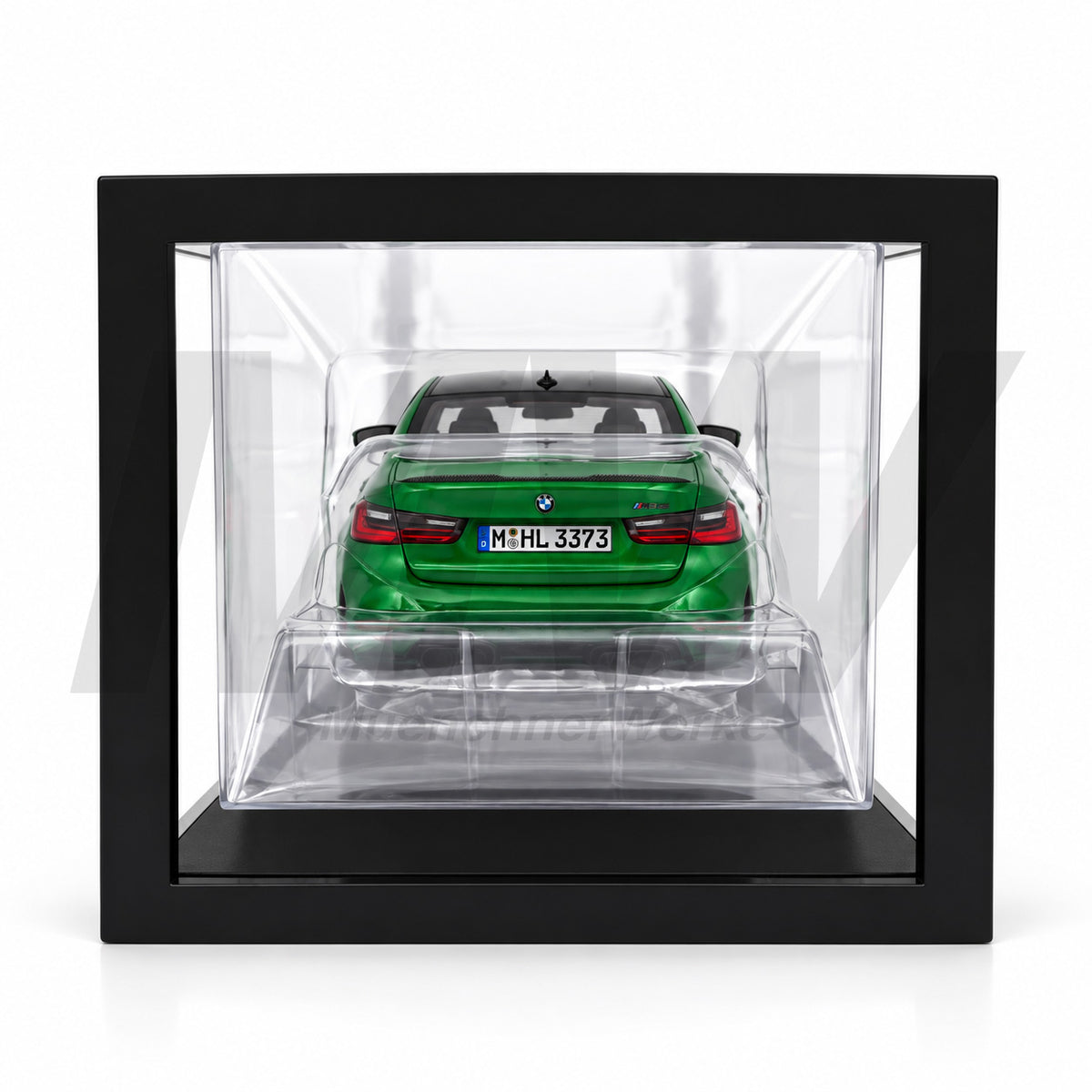 MuenchnerWerke Original BMW M3 CS G80 green 1:18 scale collector model, official BMW miniature car for enthusiasts and collectors, reference 80435B308D0.