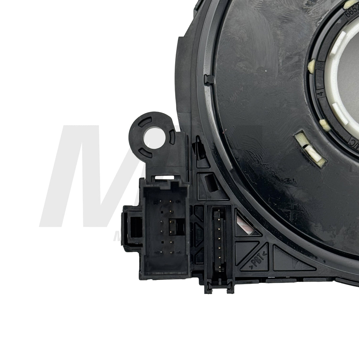 Original BMW Wickelfederkassette für Performance Lenkräder mit Display, geeignet für BMW E81, E82, E87, E88, E90, E91, E92 und E93. OEM Schleifring mit Teilenummer 61319122381 für die Race-Display-Funktion.