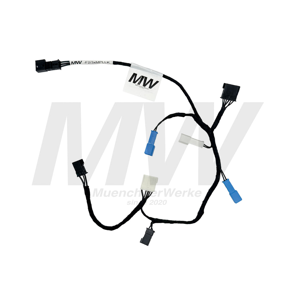MuenchnerWerke steering wheel wiring harness for BMW F20, F21, F22, F23, F30, F31, F32, F33, F34, F35 and F36 M Performance steering wheel with Race Display.