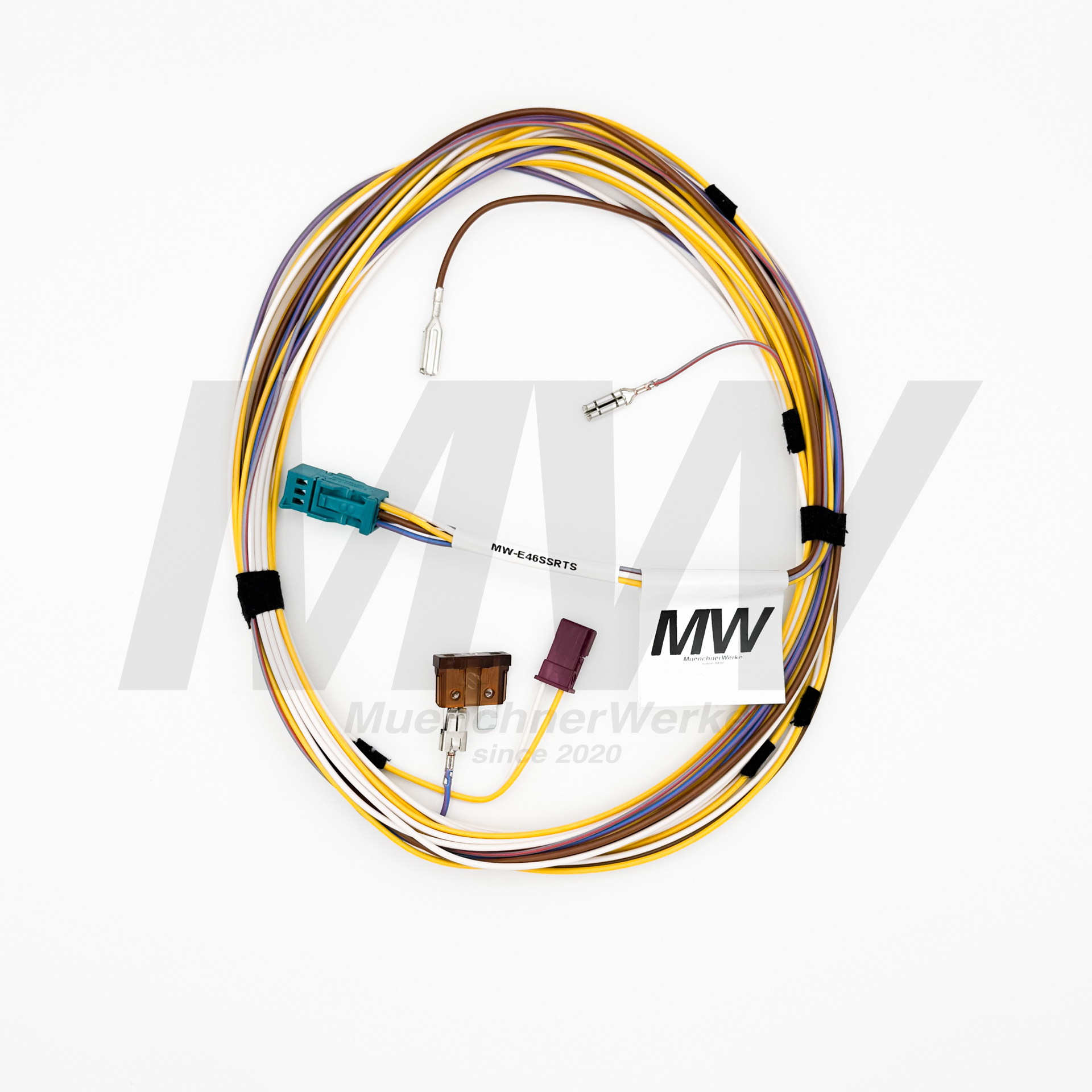 MuenchnerWerke MW Sonnenschutzrollo Nachrüstkabelbaum Einzeltaster passend für BMW E46 inkl. M3 u. CSL