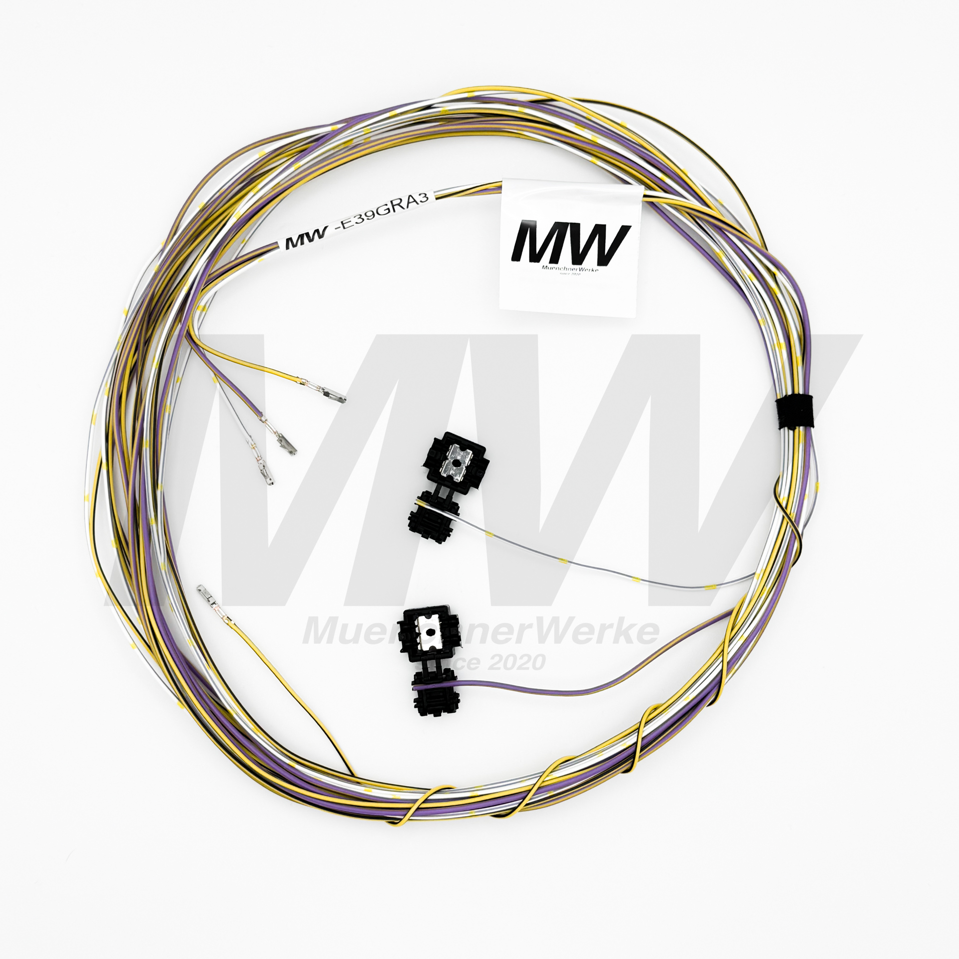 MuenchnerWerke MW E39 Tempomat Multifunktionslenkrad Nachrüstkabelbaum passend für BMW E39 Referenznummer: 65710026292 / 65710026293 / 65710026286, 65710025425, 65710141897