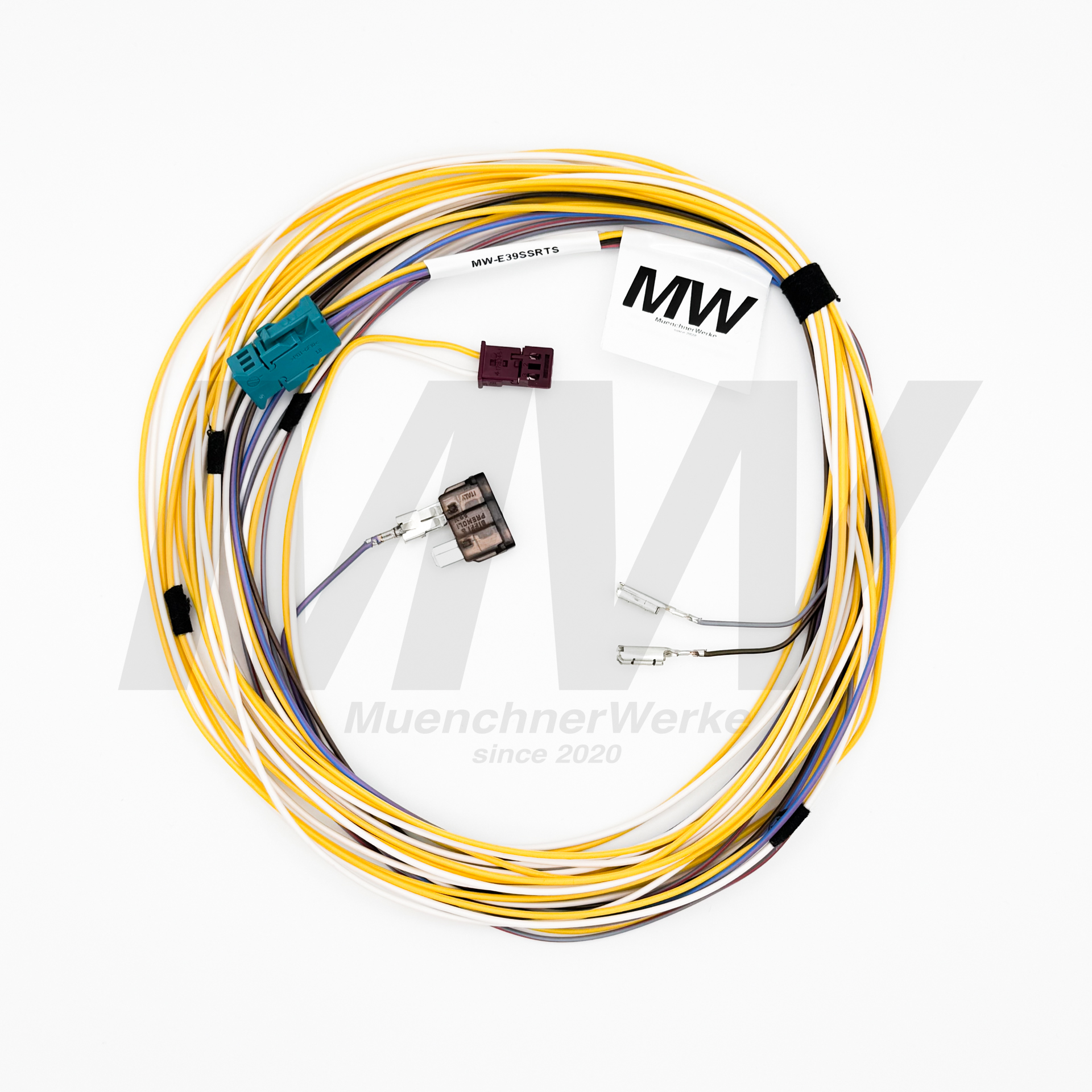 MuenchnerWerke MW Sonnenschutzrollo Nachrüstkabelbaum Einzeltaster passend für BMW E39 Limousine inkl. M5