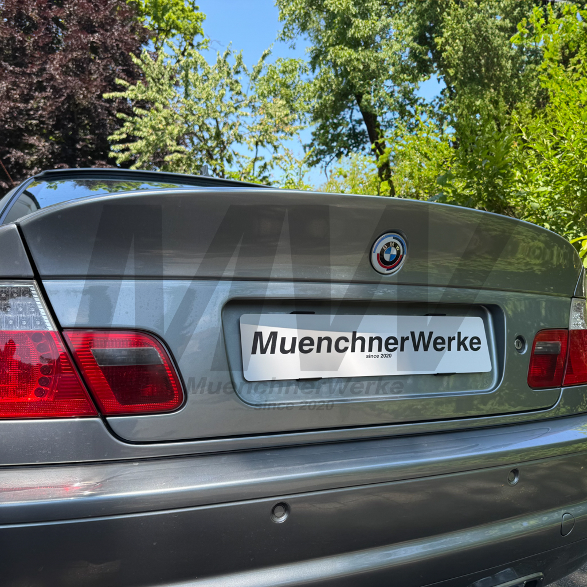 MW Adapterleitung inkl. OEM Kennzeichenleuchten für Heckklappen Umbau passend für BMW E46 M3 inkl. CSL